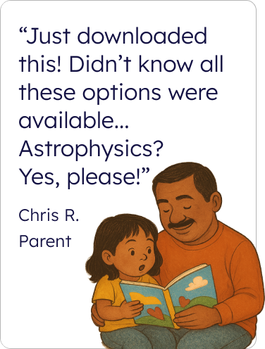 Just downloaded this! Didn’t know all these options were available... 
Astrophysics? Yes, please! Chris R. Parent
